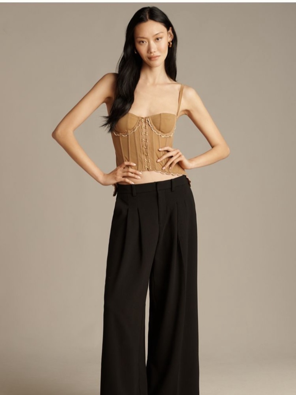 LyreBird Sheer Drop-Waist Corset - Picture 3 of 4